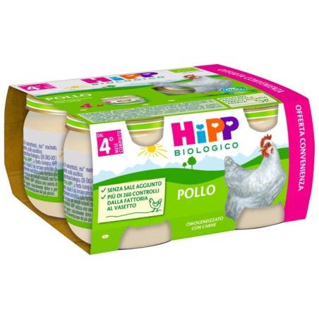 Hipp Italia Hipp Bio Hipp Bio Omogeneizzato Pollo 4x80 G