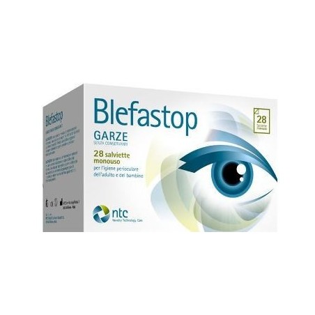 Ntc Italia Blefastop Garza Con Hy-ter In Cotone Piegata Con Filo Di Bario 28 Pezzi