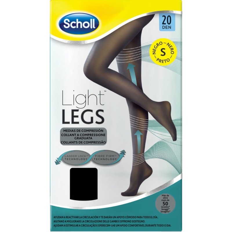 Dr. Scholl's Div. Rb Healthcare Scholl Lightlegs 20 Denari Taglia S Colore Nero 1 Paio