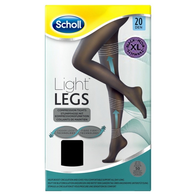 Dr. Scholl's Div. Rb Healthcare Scholl Lightlegs 20 Denari Taglia Xl Colore Nero 1 Paio