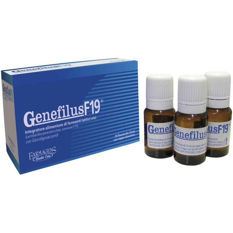 Farmagens Health Care Genefilus F19 10 Flaconi Da 10 Ml