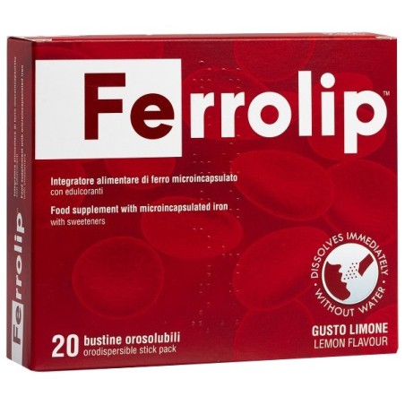 U. G. A. Nutraceuticals Ferrolip 20 Bustine Orosolubili Gusto Limone