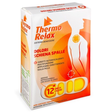 Alsipharma Thermorelax Cerotto Autoriscaldante Dolore Schiena/spalle 3 Pezzi