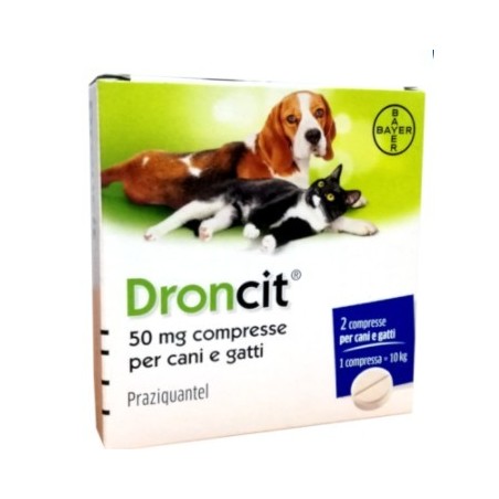 Vetoquinol S. A. Droncit 50 Mg Compresse Per Cani E Gatti