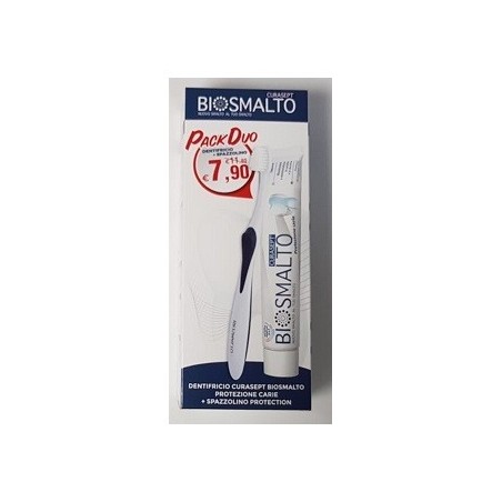 Curasept Biosmalto Carie Dentifricio 75 Ml + Spazzolino Biosmalto Protection Bipack