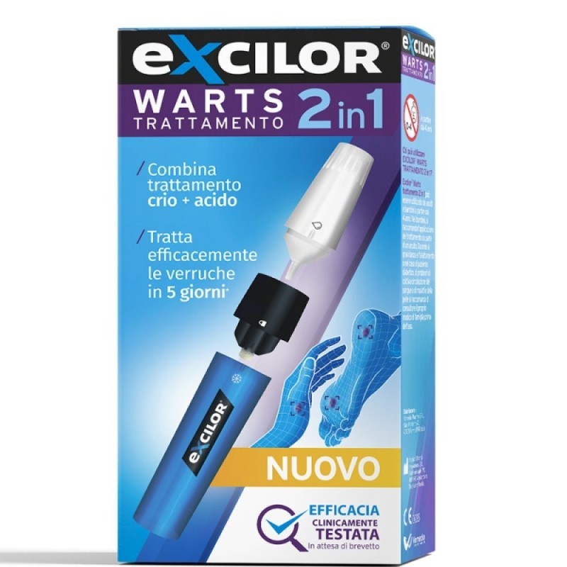 Vemedia Pharma Excilor Warts Trattamento 2 In 1