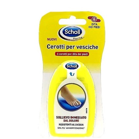 Vemedia Pharma Scholl Cerotti Per Vesciche Medio Dita Dei Piedi 6 Pezzi