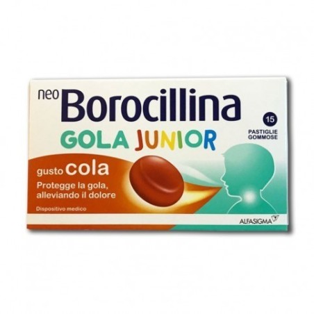 Alfasigma Neoborocillina Gola Junior 15 Pastiglie Gommose