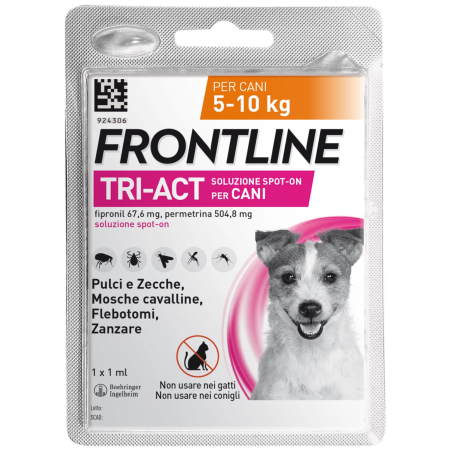 Boehringer Ing. Anim. H. It. Frontline Tri-act Soluzione Spot-on Per Cani Di 5-10 Kg