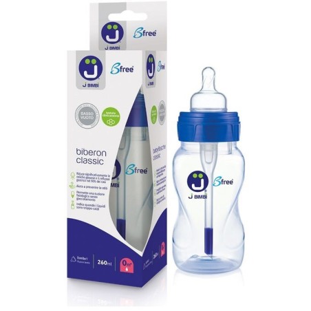 Colpharma J Bimbi B Free Classic 260 Ml Biberon In Pp Con Canula Anticoliche E Tettarella In Silicone