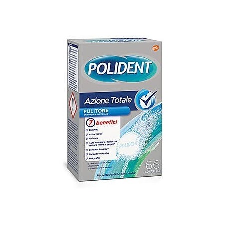 Haleon Italy Polident Azione Totale 66 Compresse Pulitore Per Protesi Quotidiano