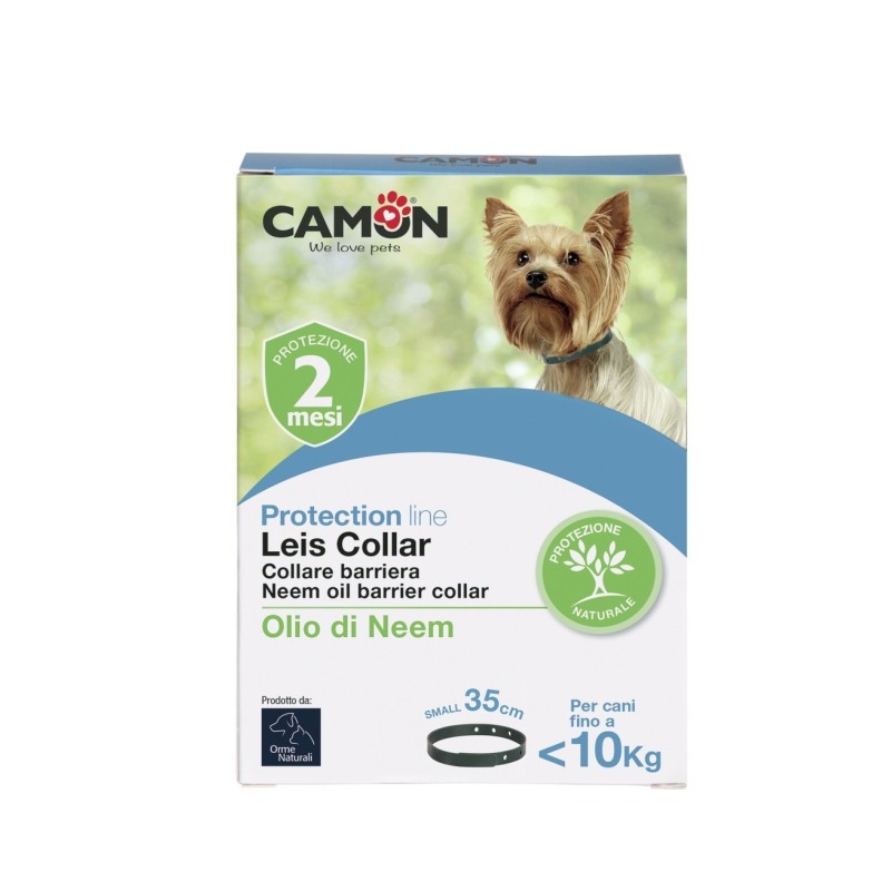 Camon Leis Collare Barriera Con Olio Di Neem Cane 35 Cm S 12 Pezzi