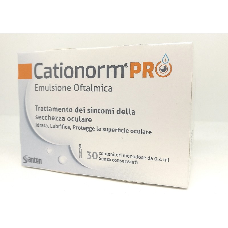 Santen Italy Cationorm Pro Ud 30 Flaconcini Monodose Da 0,4 Ml