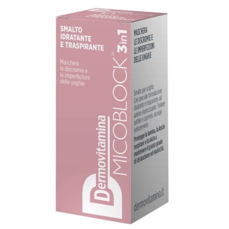 Pasquali Dermovitamina Micoblock 3 In 1 Smalto Idratante E Traspirante Nude 5 Ml