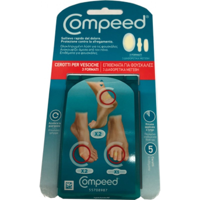 Perrigo Italia Compeed Cerotti Per Vesciche Misto 5 Pezzi