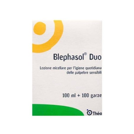 Laboratoires Thea Blephasol Duo Soluzione Micellare Igiene Palpebrale 100 Ml + 100 Garze