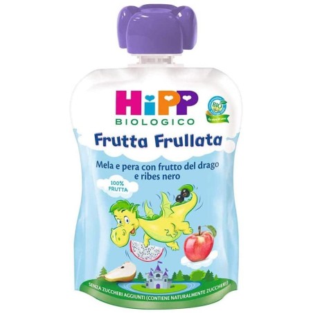 Hipp Italia Hipp Bio Frutta Frullata Dragone Mela Pera Frutta Del Drago Ribes Nero 90 G