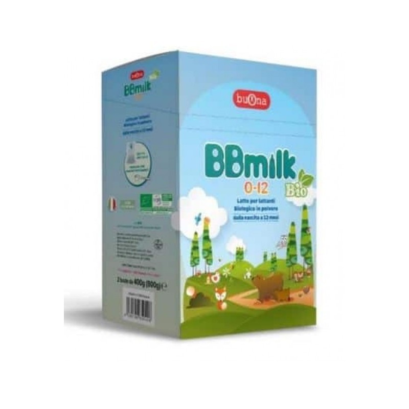 BBMILK 0-12 BIO POLVERE 2 BUSTE DA 400 G