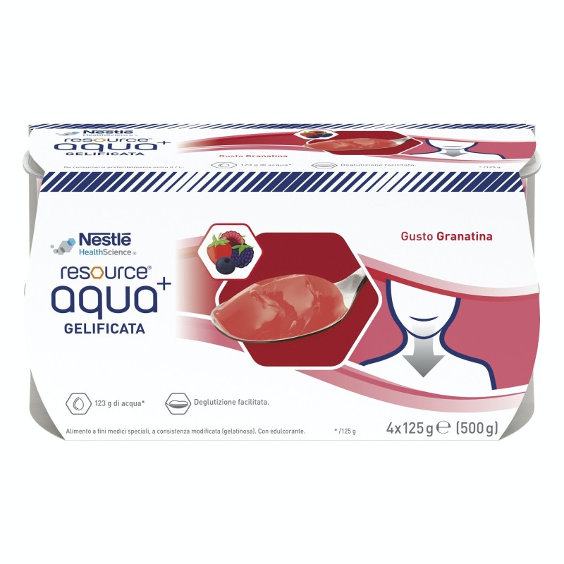 Nestle' It. Resource Aqua Acqua Gelificata+grenada Cup 6 4x125 G