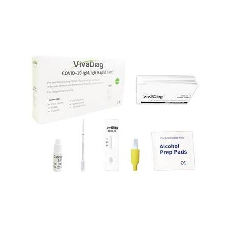 TEST SIEROLOGICO RAPIDO COVID-19 VIVADIAG DETERMINAZIONE QUALITATIVA ANTICORPI IGG/IGM ANTI SARS-COV-2 NEL SANGUE/SIERO/PLASMA M