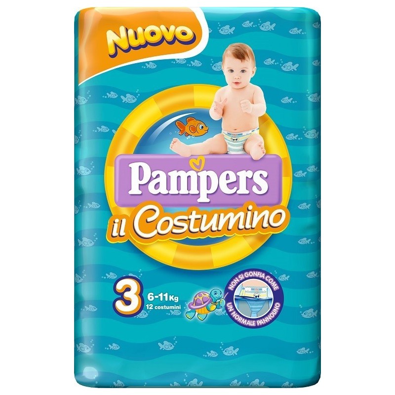 Fater Pampers Costumino Baby Shark Cp S3-4 12 Pezzi