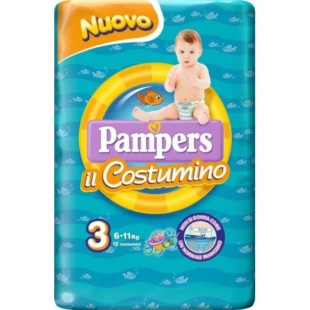 Fater Pampers Costumino Baby Shark Cp S3-4 12 Pezzi