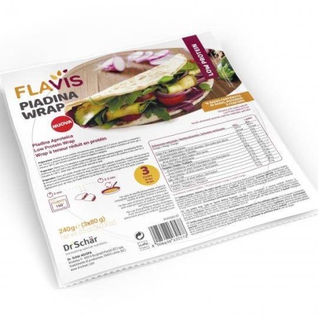 Dr. Schar Flavis Piadina Wrap Aproteica 3 Pezzi Da 80 G