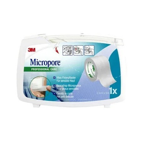 3m Italia Cerotto In Carta 3m Micropore Surgical Tape M5x25mm Dispenser