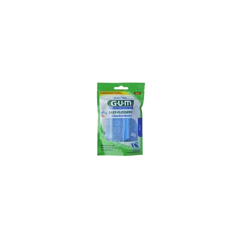 Sunstar Italiana Gum Easy Flossers Forcella 30 Pezzi New