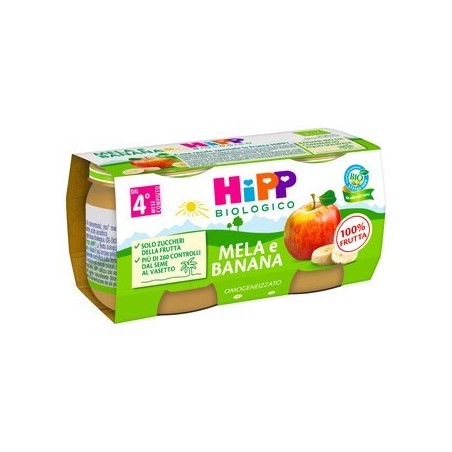 Hipp Italia Hipp Bio Omogeneizzato Mela/banana 2x80 G