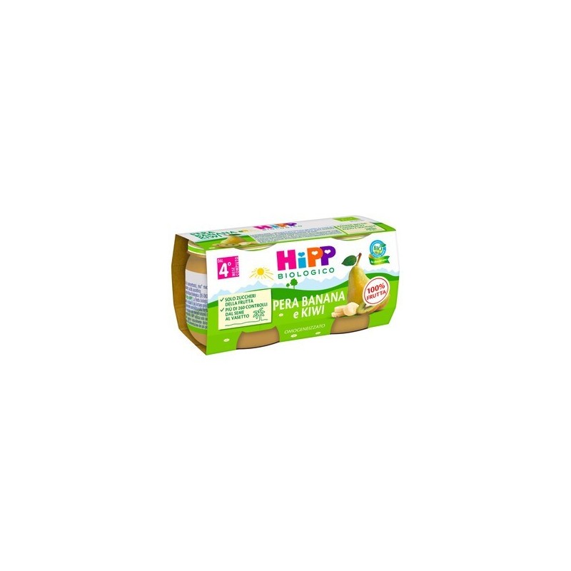 Hipp Italia Hipp Bio Omogeneizzato Kiwi/banana/pera 2x80 G