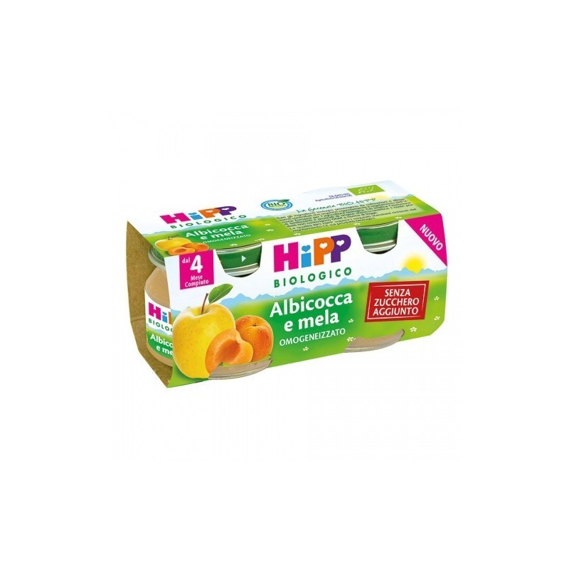 Hipp Italia Hipp Bio Omogeneizzato Albicocca/mela 2x80 G