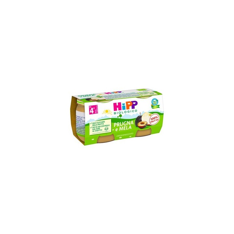 Hipp Italia Hipp Bio Omogeneizzato Prugna E Mela 2 X 80 G