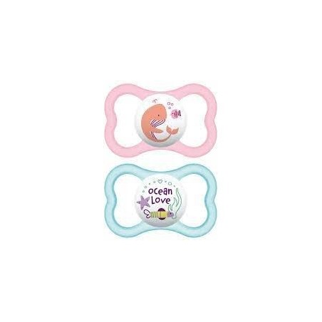 Bamed Baby Italia Mam Air Succhietto 6+ Mesi Silicone Doppio Femmina