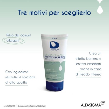 Alfasigma Dermon Idratante Mani Effetto Barriera Crema Protettiva 100 Ml