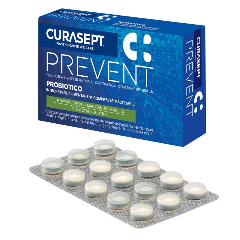 Curasept Prevent Probiotico 14 Compresse Masticabili