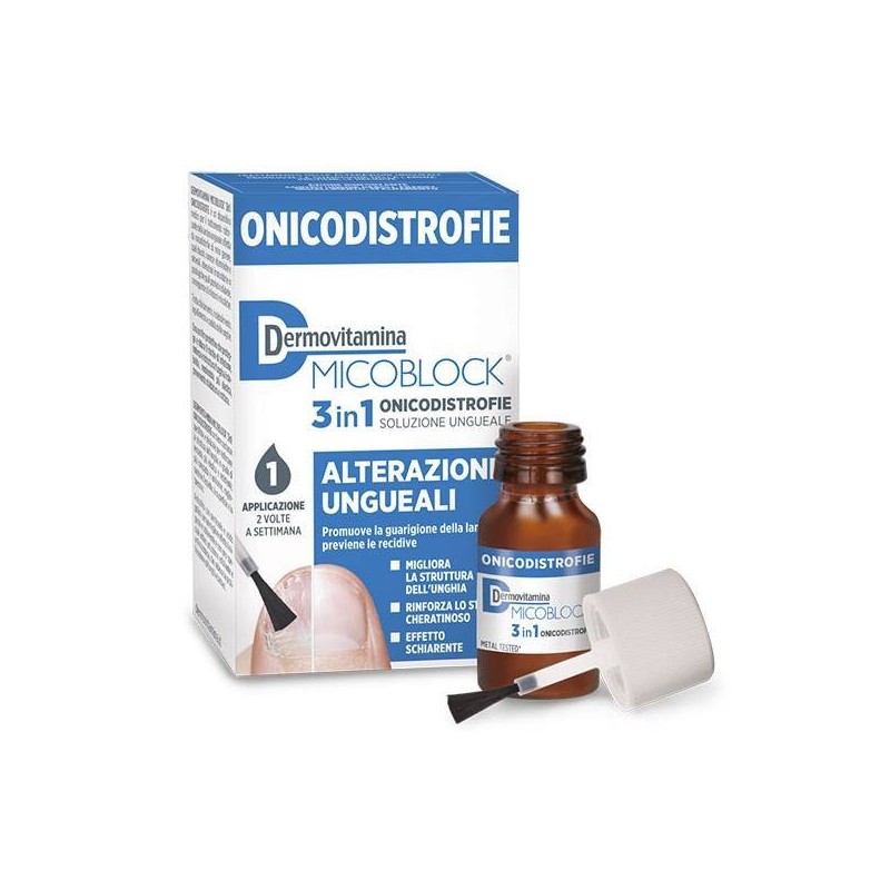 Pasquali Dermovitamina Micoblock 3 In 1 Onicodistrofie Alterazioni Ungueali 7 Ml