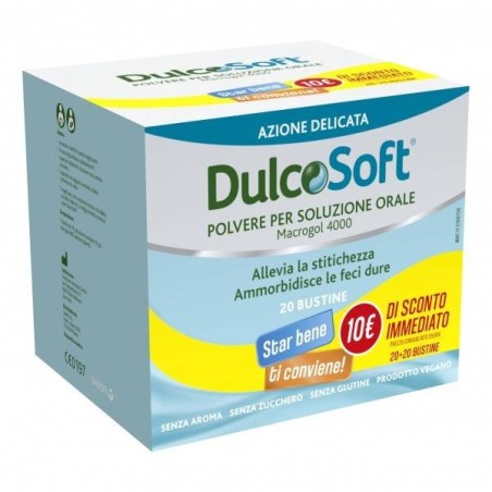 Opella Healthcare Italy Dulcosoft 20 Bustine Bipack 1+1