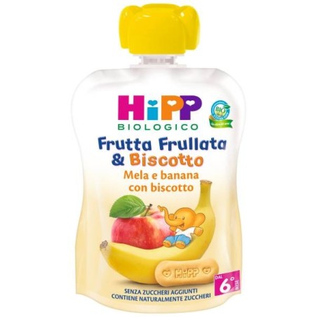 Hipp Italia Hipp Bio Frutta Frullata&biscotto Mela Banana Biscotto 90 G