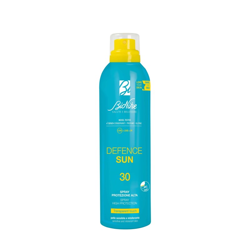 Binoike Defence Sun Spray Transparent Touch SPF30 Protezione solare