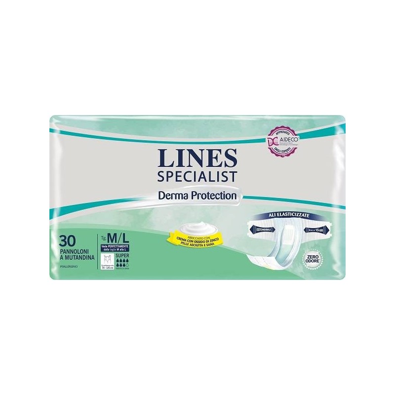 Fater Pannolone A Mutandina Lines Specialist Derma Super M/l 30 Pezzi