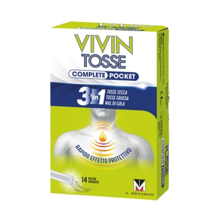 Vivin Tosse Complete Pocket per tosse secca e grassa 14 stick da 10 ml