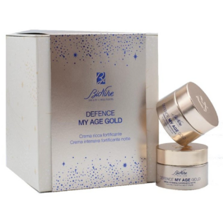 I. C. I. M. Internation Kit Natale 2022 Defence Myage Gold Crema Ricca Fortificante 50 Ml + Crema Intensiva Fortificante Notte 5