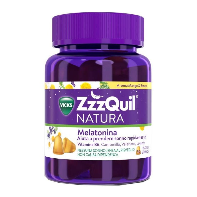 ZzzQuil Natura Mango & Banana Integratore per il sonno 30 pastiglie Gommose