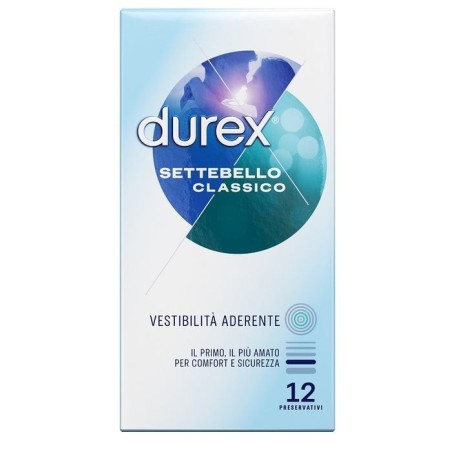 Reckitt Benckiser H. Profilattico Durex Settebello Classico 12 Pezzi