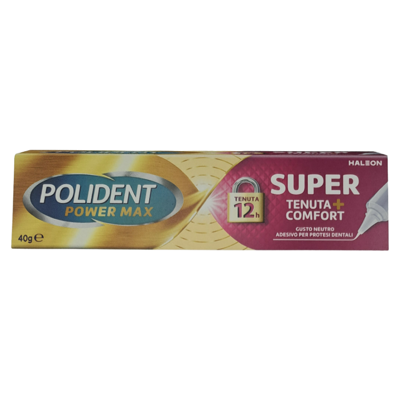 Haleon Italy Crema Adesiva Protesi Dentali Polident Power Max Super Tenuta+comfort 40 G