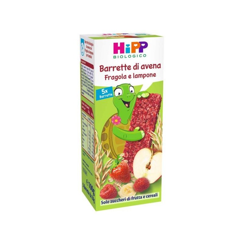 Hipp Italia Hipp Barretta Avena Fragola Lampone 5 Pezzi Da 20 G