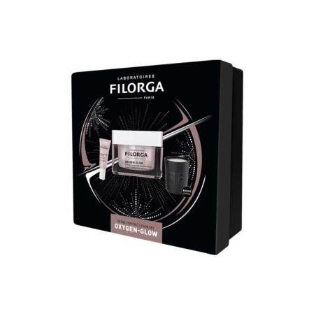 Laboratoires Filorga C. Italia Filorga Xmas Box Glow 2023 1 Oxygen Glow 50 Ml + 1 Oxygen Glow Eyes 4 Ml + 1 Mini Candle