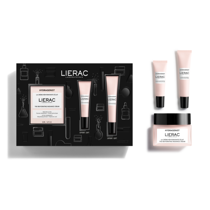 Lierac Hydragenist Coffret Crema 50 Ml + Siero 15 Ml + Occhi 7,5 Ml