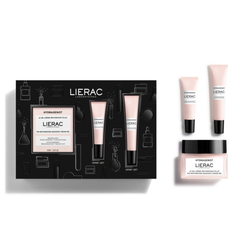 Lierac Hydragenist Coffret Gel Crema 50 Ml + Siero 15 Ml + Occhi 7,5 Ml